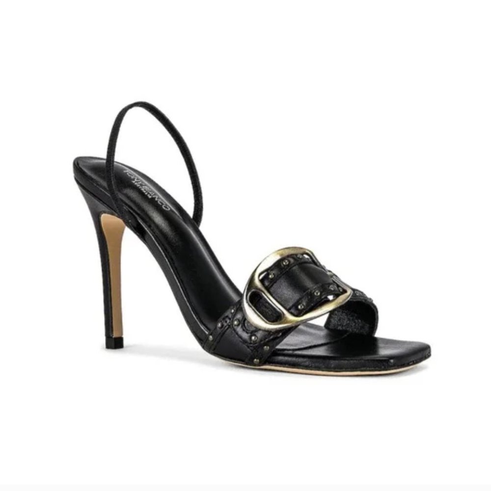 Tony Bianco Freja Sandal in Black Como 10